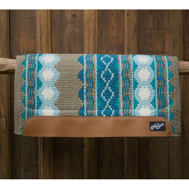 Premium Performance Saddle Pads Sage/Turquoise